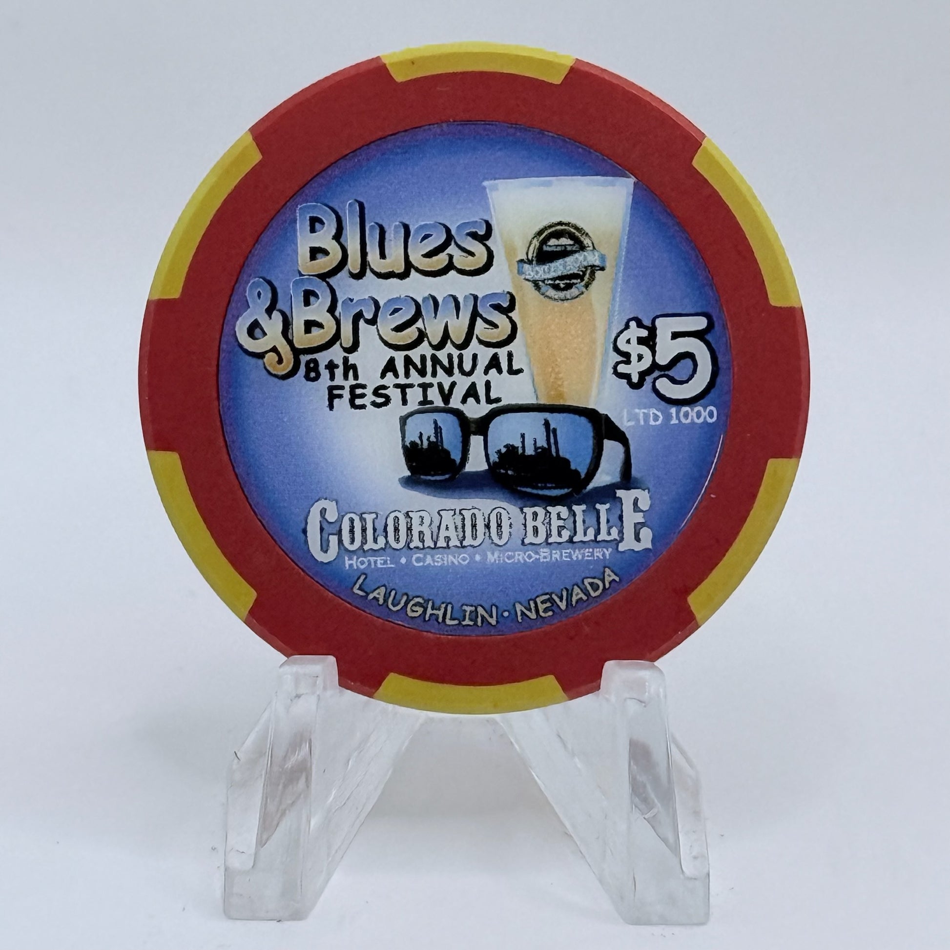 Colorado Belle Laughlin Nevada 2003 'Fan's Choice Melissa Richardson' LE $5 Casino Chip E5806