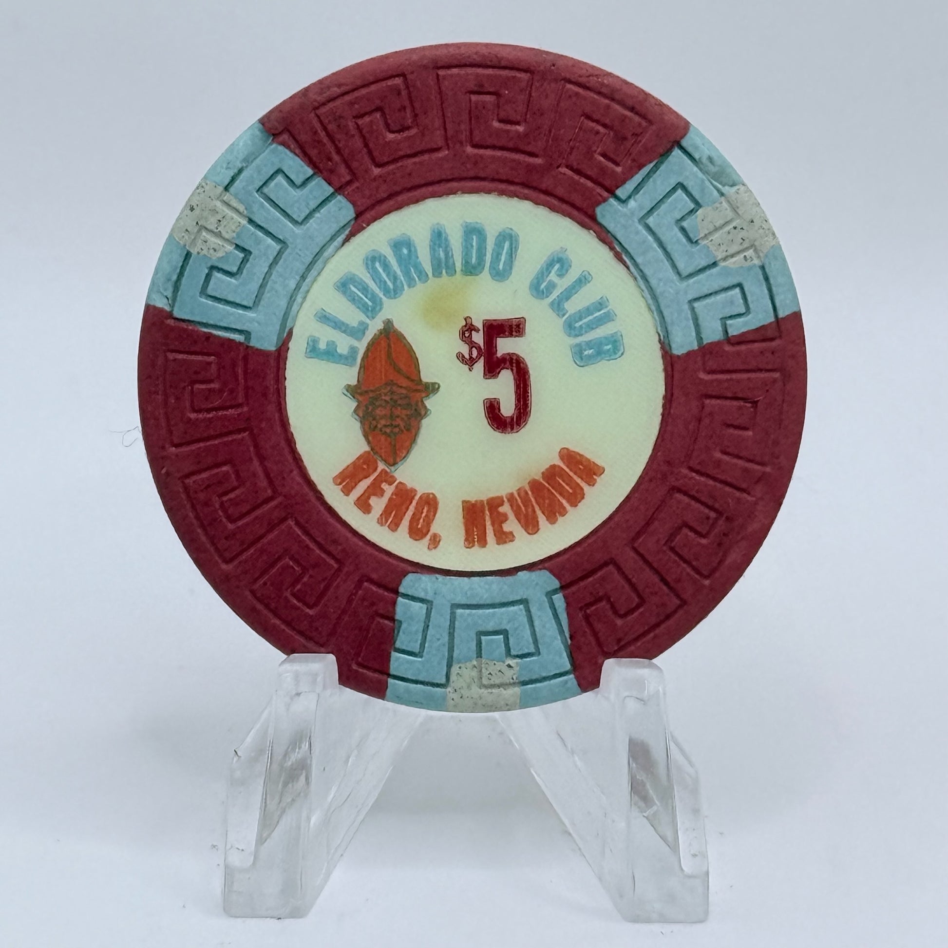 Eldorado Reno Nevada 1970s $5 Casino Chip N7262
