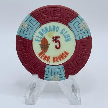 Eldorado Reno Nevada 1970s $5 Casino Chip N7262