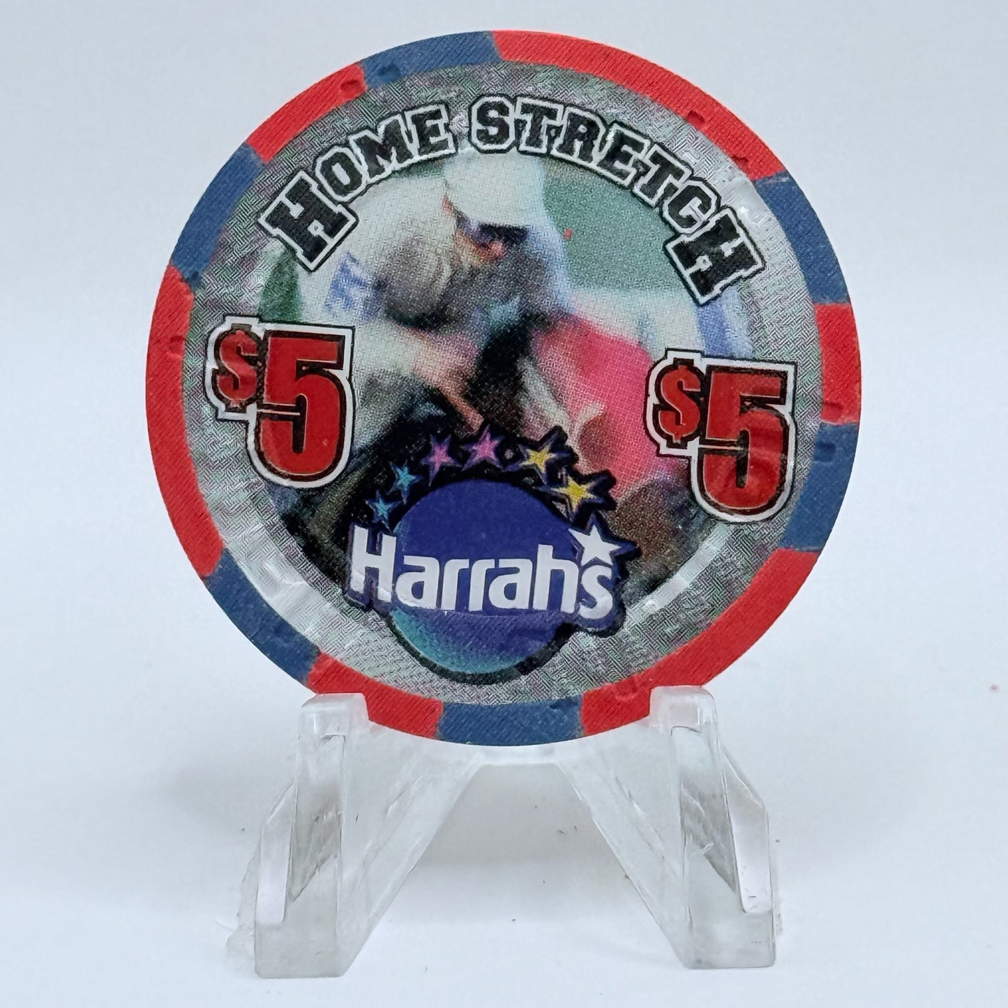 Harrah's Las Vegas Nevada 2001 'Home Stretch' LE $5 Casino Chip V6716