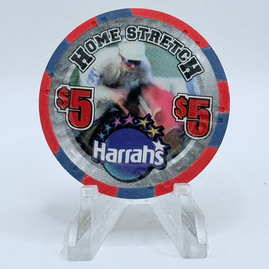 Harrah's Las Vegas Nevada 2001 'Home Stretch' LE $5 Casino Chip V6716