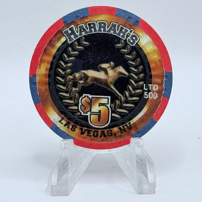 Harrah's Las Vegas Nevada 2001 'Home Stretch' LE $5 Casino Chip V6716