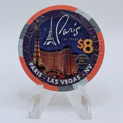 Paris Las Vegas Nevada 2011 'Year Of The Rabbit' LE $8 Casino Chip D0001