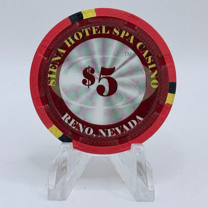 Siena Reno Nevada 2011 $5 Casino Chip D0119