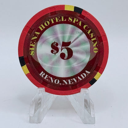 Siena Reno Nevada 2011 $5 Casino Chip D0119