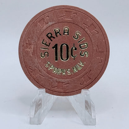 Sierra Sid's Sparks Nevada 1978 $0.10 Casino Chip N3219