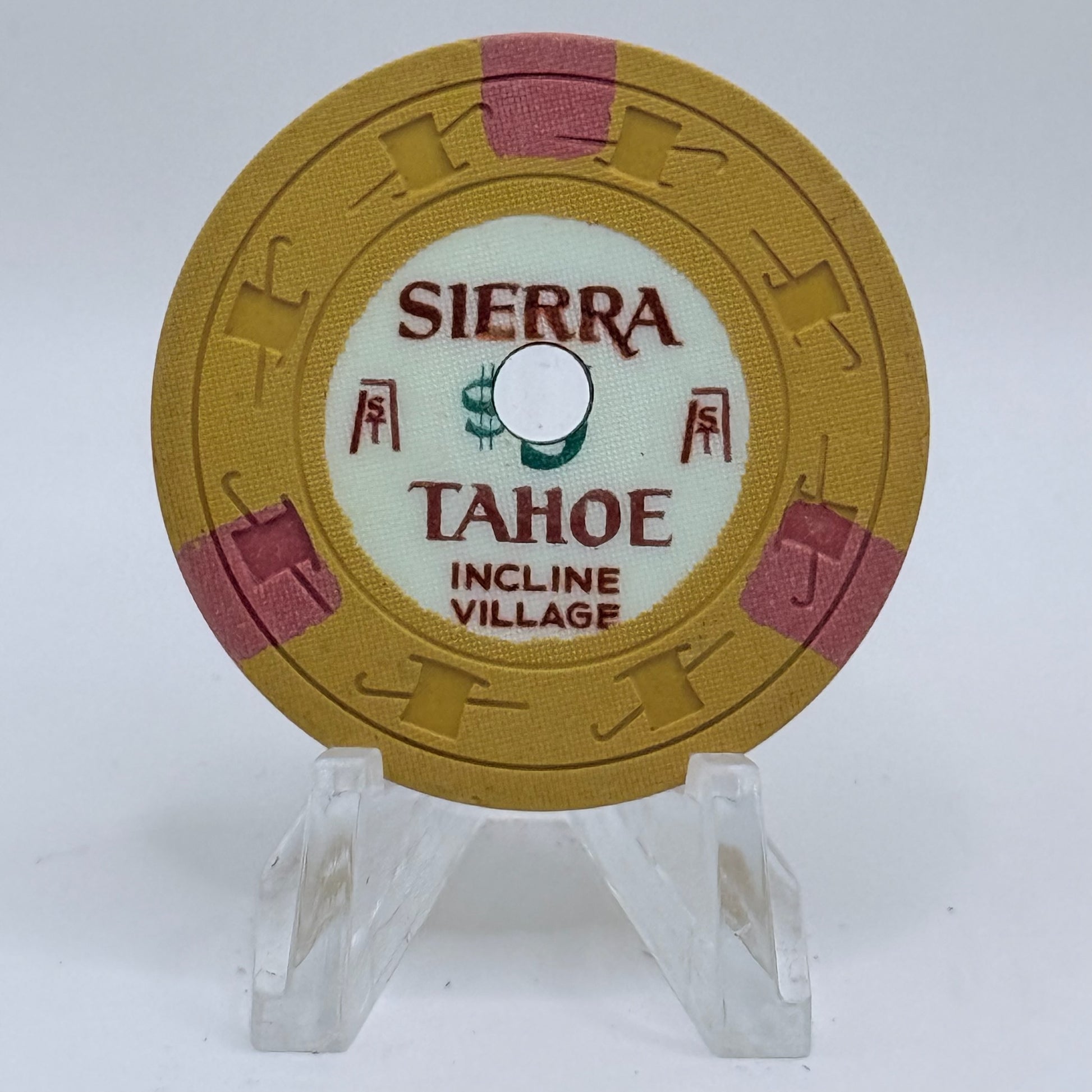 Sierra Tahoe Incline Village Nevada 1965 $5 Casino Chip N5538