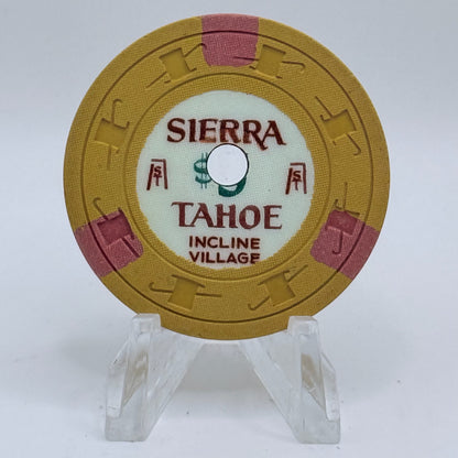 Sierra Tahoe Incline Village Nevada 1965 $5 Casino Chip N5538