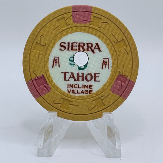 Sierra Tahoe Incline Village Nevada 1965 $5 Casino Chip N5538