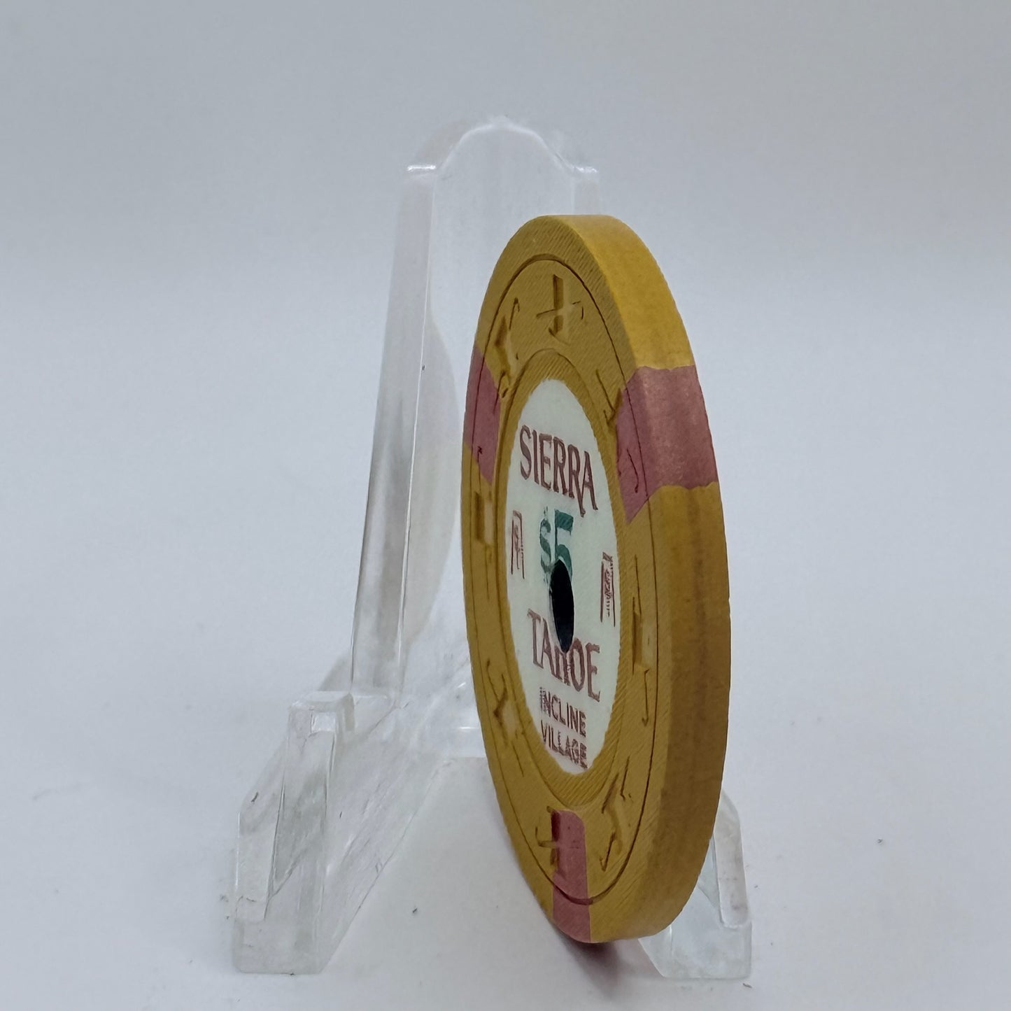 Sierra Tahoe Incline Village Nevada 1965 $5 Casino Chip N5538