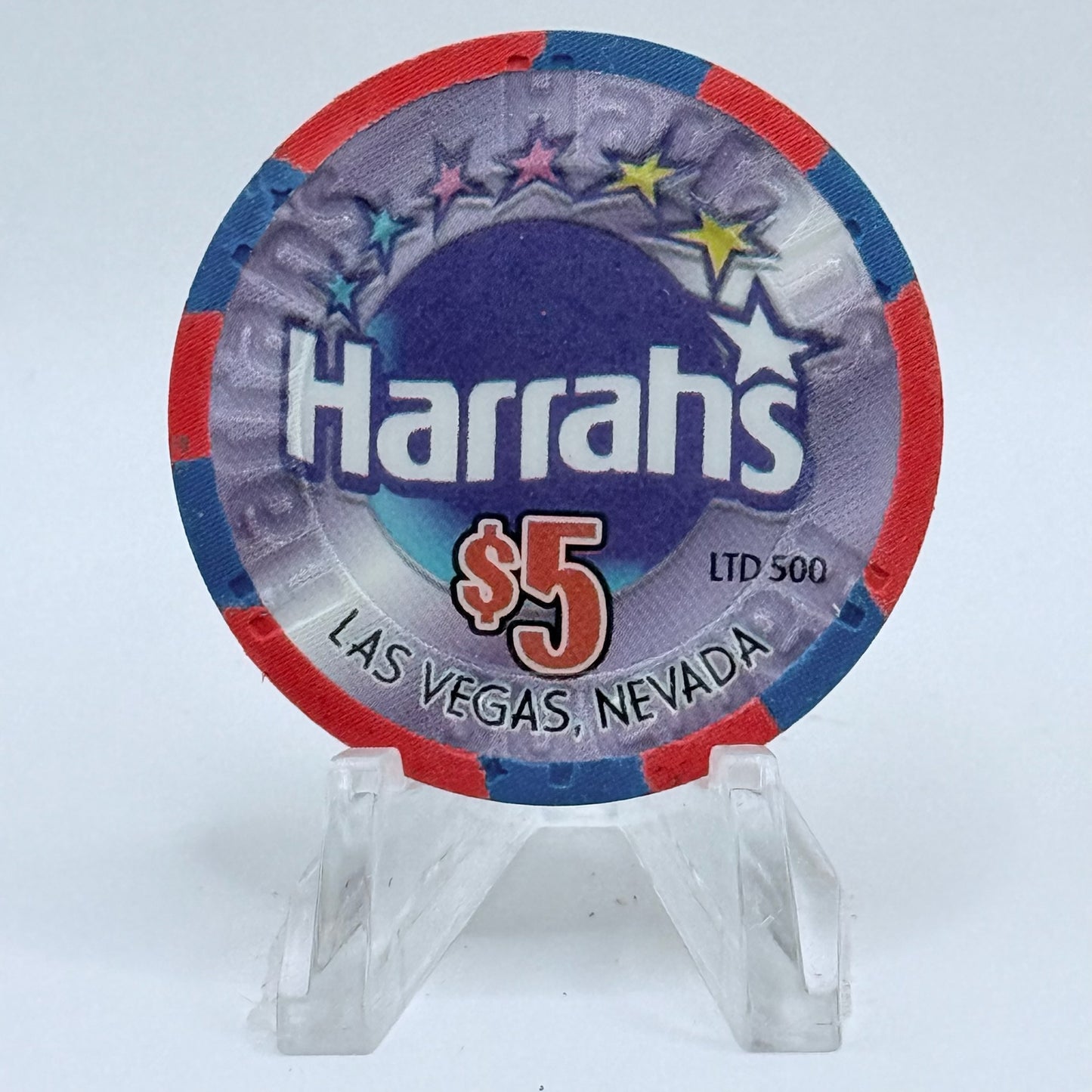 Harrah's Las Vegas Nevada 2001 'Claudine Williams' LE $5 Casino Chip V8904