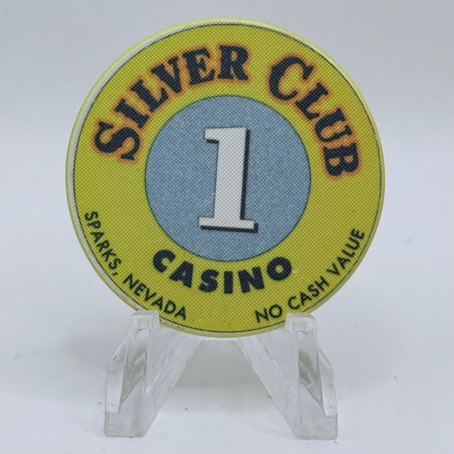 Silver Club (Karl's) Sparks Nevada 1990s $1 NCV Casino Chip V5554