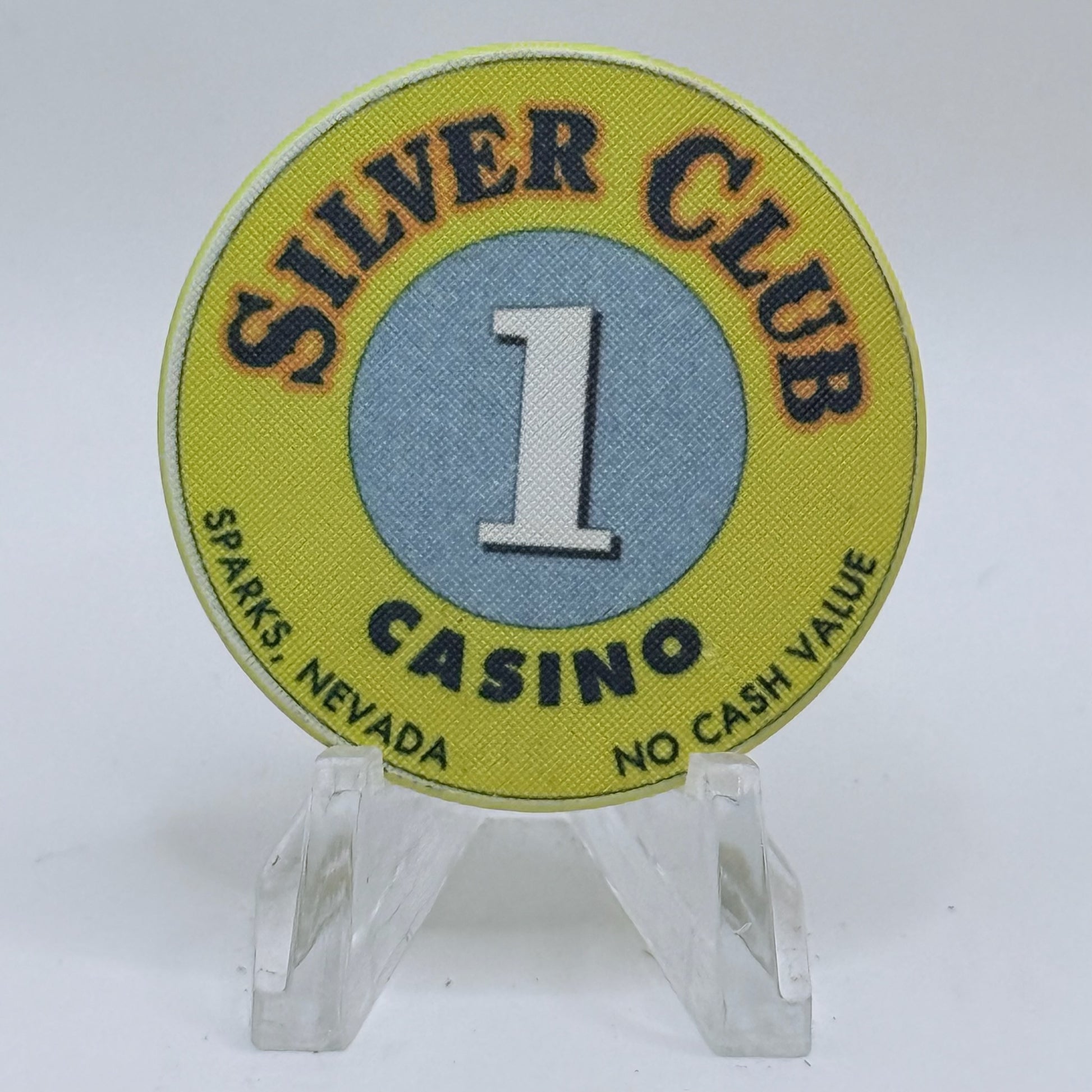 Silver Club (Karl's) Sparks Nevada 1990s $1 NCV Casino Chip V5554