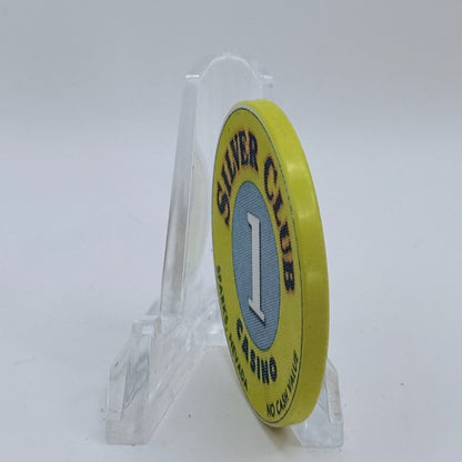 Silver Club (Karl's) Sparks Nevada 1990s $1 NCV Casino Chip V5554
