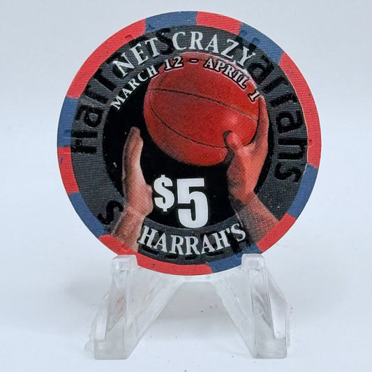 Harrah's Las Vegas Nevada 2002 'Net Crazy' LE $5 Casino Chip V8911