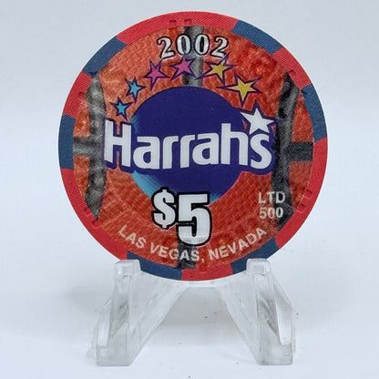 Harrah's Las Vegas Nevada 2002 'Net Crazy' LE $5 Casino Chip V8911