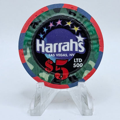 Harrah's Las Vegas Nevada 2002 'Memorial Day' LE $5 Casino Chip E0971