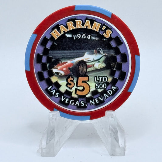 Harrah's Las Vegas Nevada 2003 'Race Car' LE $5 Casino Chip E0965