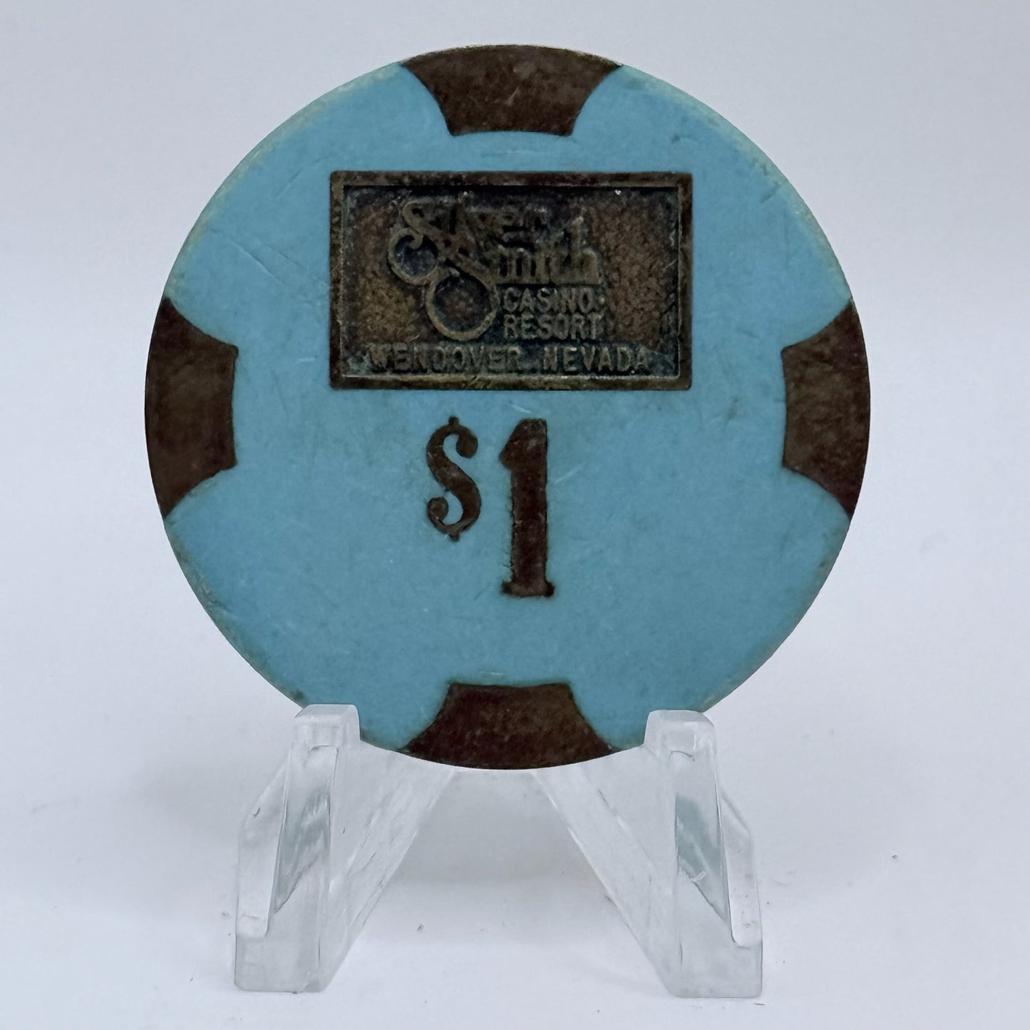 Silver Smith Wendover Nevada 1980 $1 Casino Chip N3342
