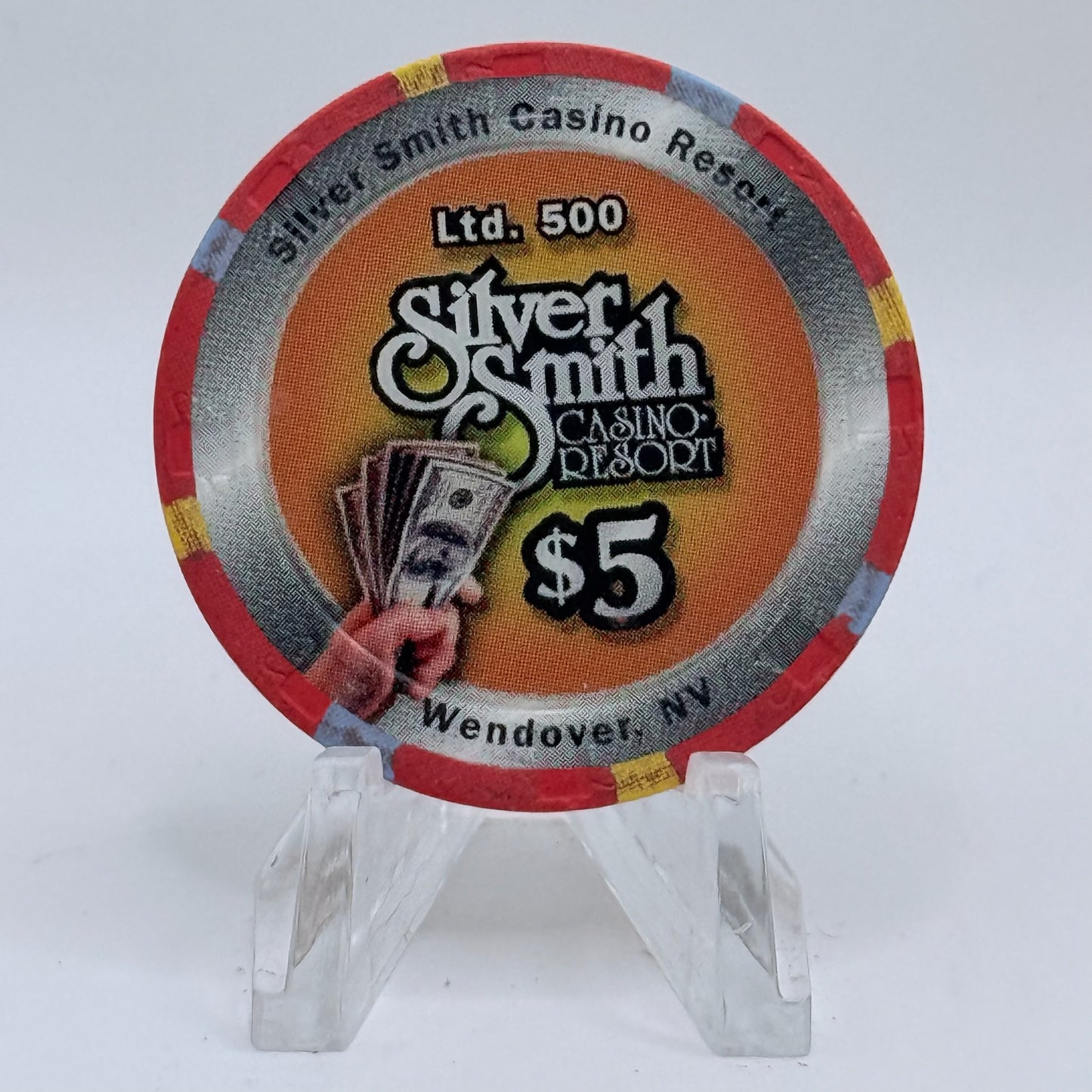 Silver Smith Wendover Nevada 2000 'Big Win Festival' LE $5 Casino Chip V5598