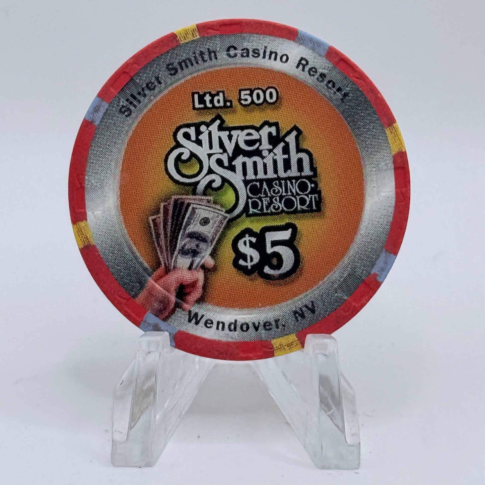 Silver Smith Wendover Nevada 2000 'Big Win Festival' LE $5 Casino Chip V5598