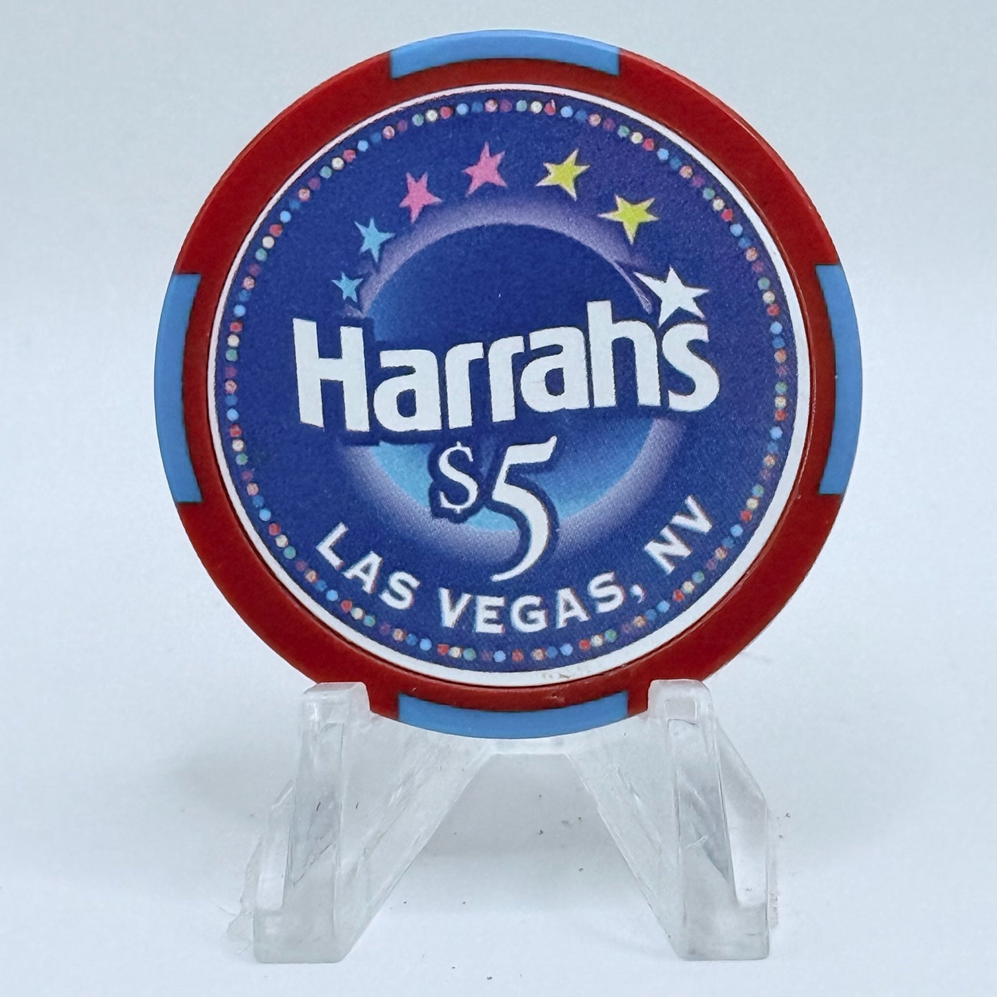 Harrah's Las Vegas Nevada 2002 'Largest Airplane in History' LE $5 Casino Chip E0960