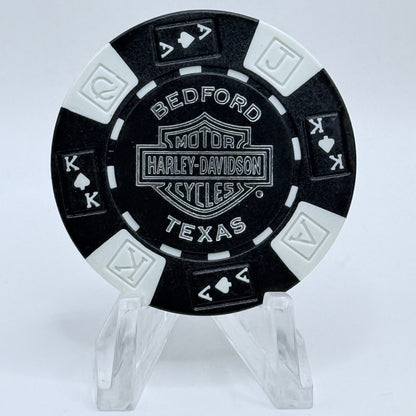 Harley-Davidson - Texas Harley (Adam Smith's) Bedford Texas Series 1 Advertising Chips