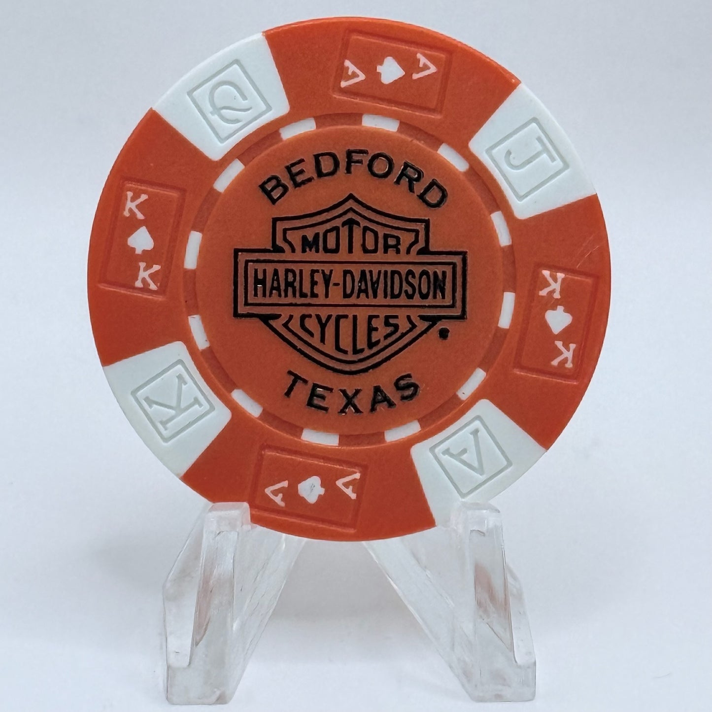 Harley-Davidson - Texas Harley (Adam Smith's) Bedford Texas Series 1 Advertising Chips