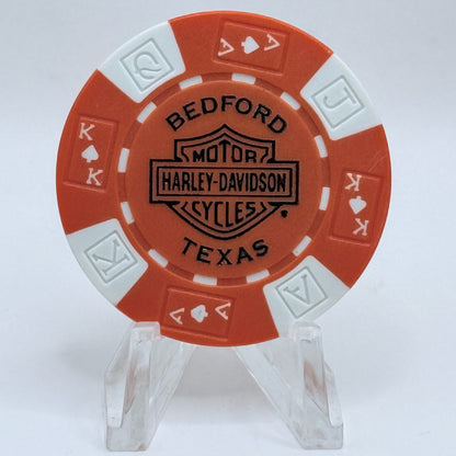 Harley-Davidson - Texas Harley (Adam Smith's) Bedford Texas Series 1 Advertising Chips