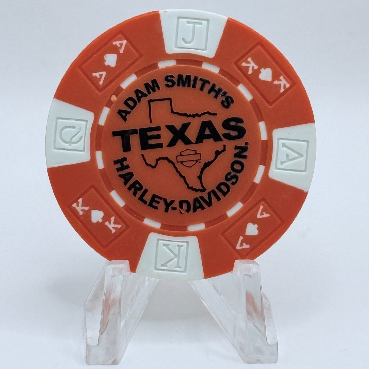 Harley-Davidson - Texas Harley (Adam Smith's) Bedford Texas Series 1 Advertising Chips