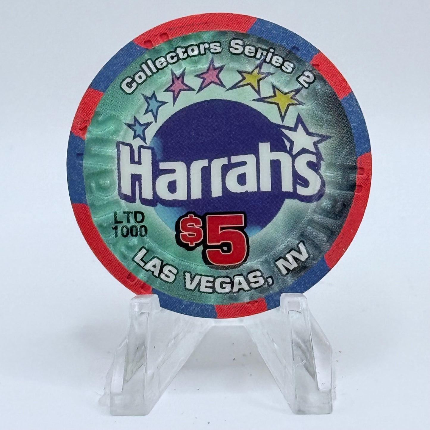 Harrah's Las Vegas Nevada 2002 'Big Game Day XXXVI' LE $5 Casino Chip V8897