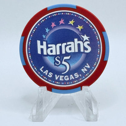 Harrah's Las Vegas Nevada 2002 'Charles Lindbergh' LE $5 Casino Chip E0961