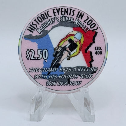 Mahoney's Silver Nugget N. Las Vegas Nevada 2002 'Historic Events' LE $2.50 Casino Chip E2520