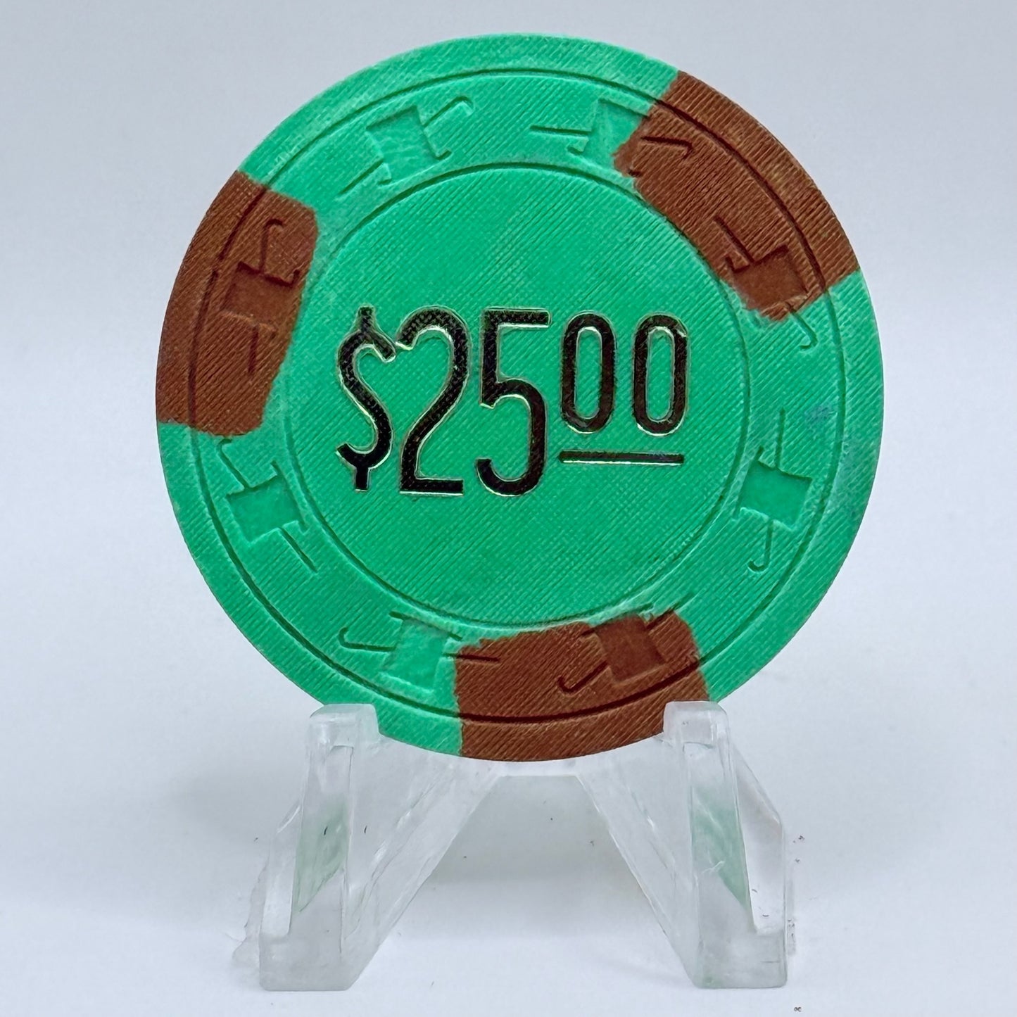Jennie V's Casino Las Vegas Nevada 1976 $25 Casino Chip N7645