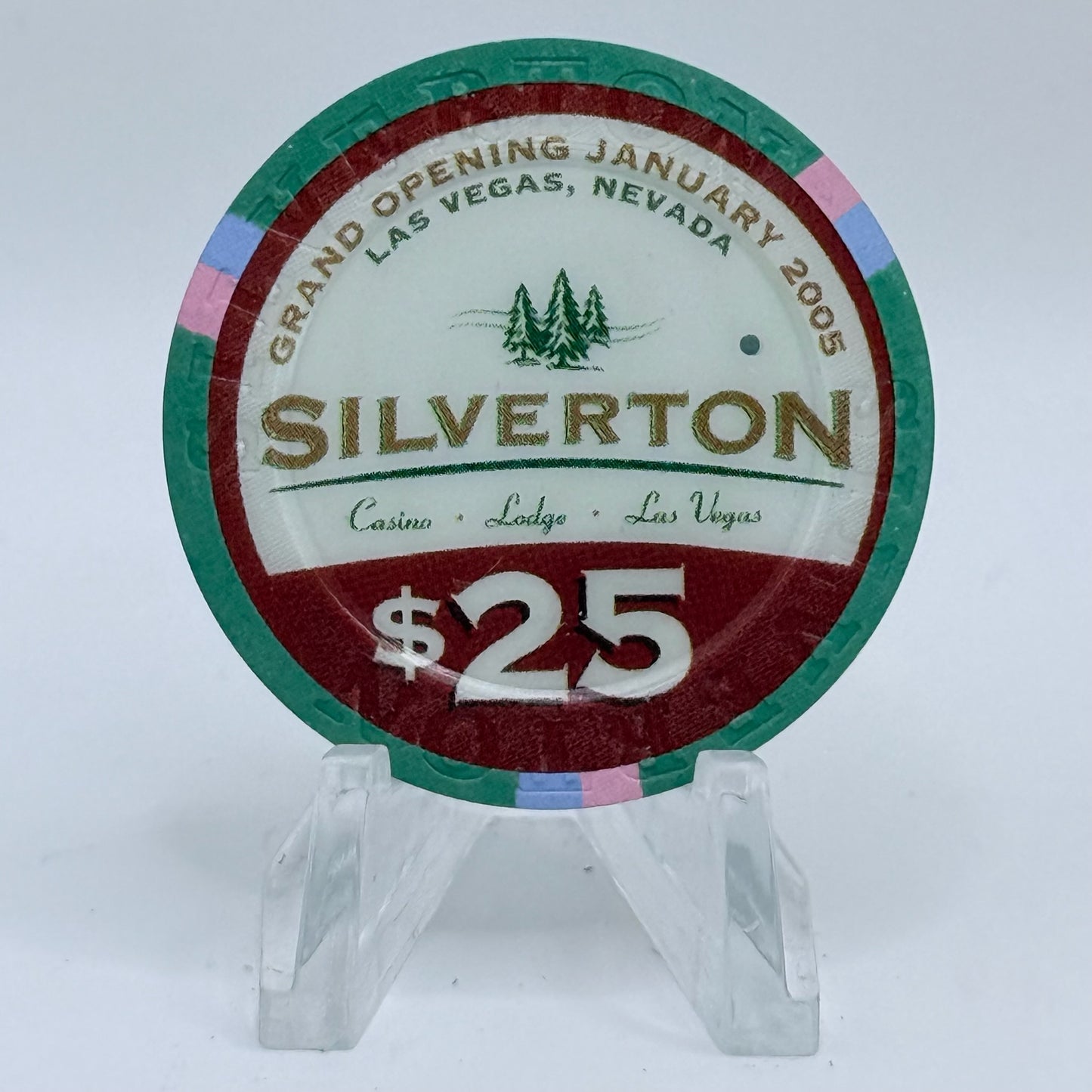 Silverton Las Vegas Nevada 2005 'Grand Opening Mermaid' LE $25 Casino Chip E4717