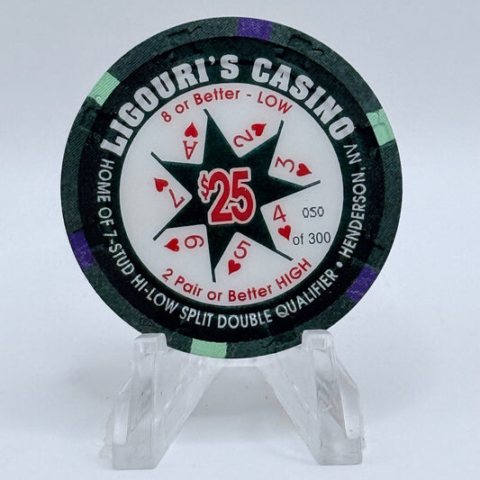 Ligouri's Casino Henderson Nevada 1996 LE $25 Casino Chip N8700