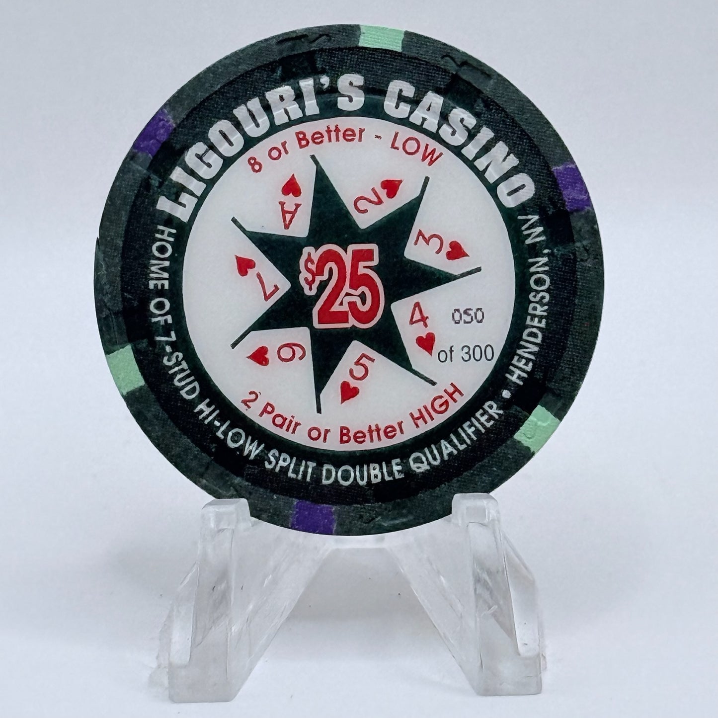 Ligouri's Casino Henderson Nevada 1996 LE $25 Casino Chip N8700