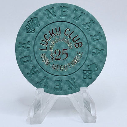 Lucky Club Henderson Nevada 1970 $25 Casino Chip E1321