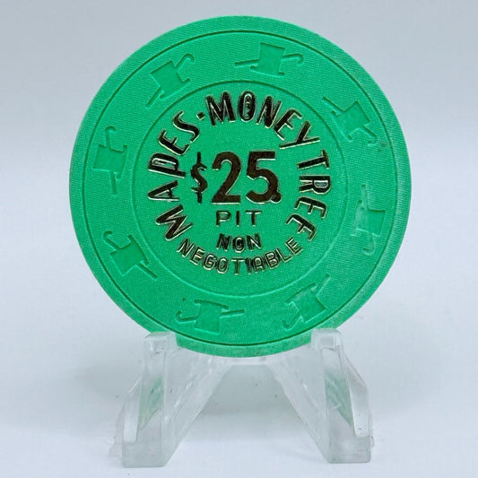 Mapes-Money Tree Reno Nevada 1970s $25 NCV Casino Chip N2768