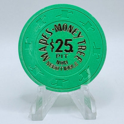 Mapes-Money Tree Reno Nevada 1970s $25 NCV Casino Chip N2768