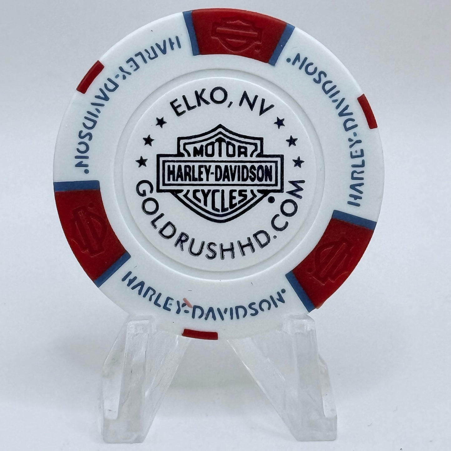 Harley-Davidson - Gold Rush Elko Nevada Advertising Chips