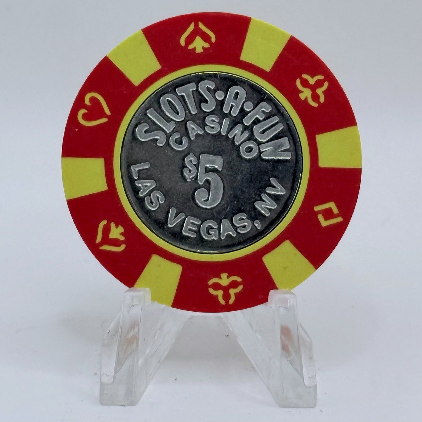 Slots-A-Fun Las Vegas Nevada 1995 $5 Casino Chip N0210