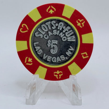 Slots-A-Fun Las Vegas Nevada 1995 $5 Casino Chip N0210