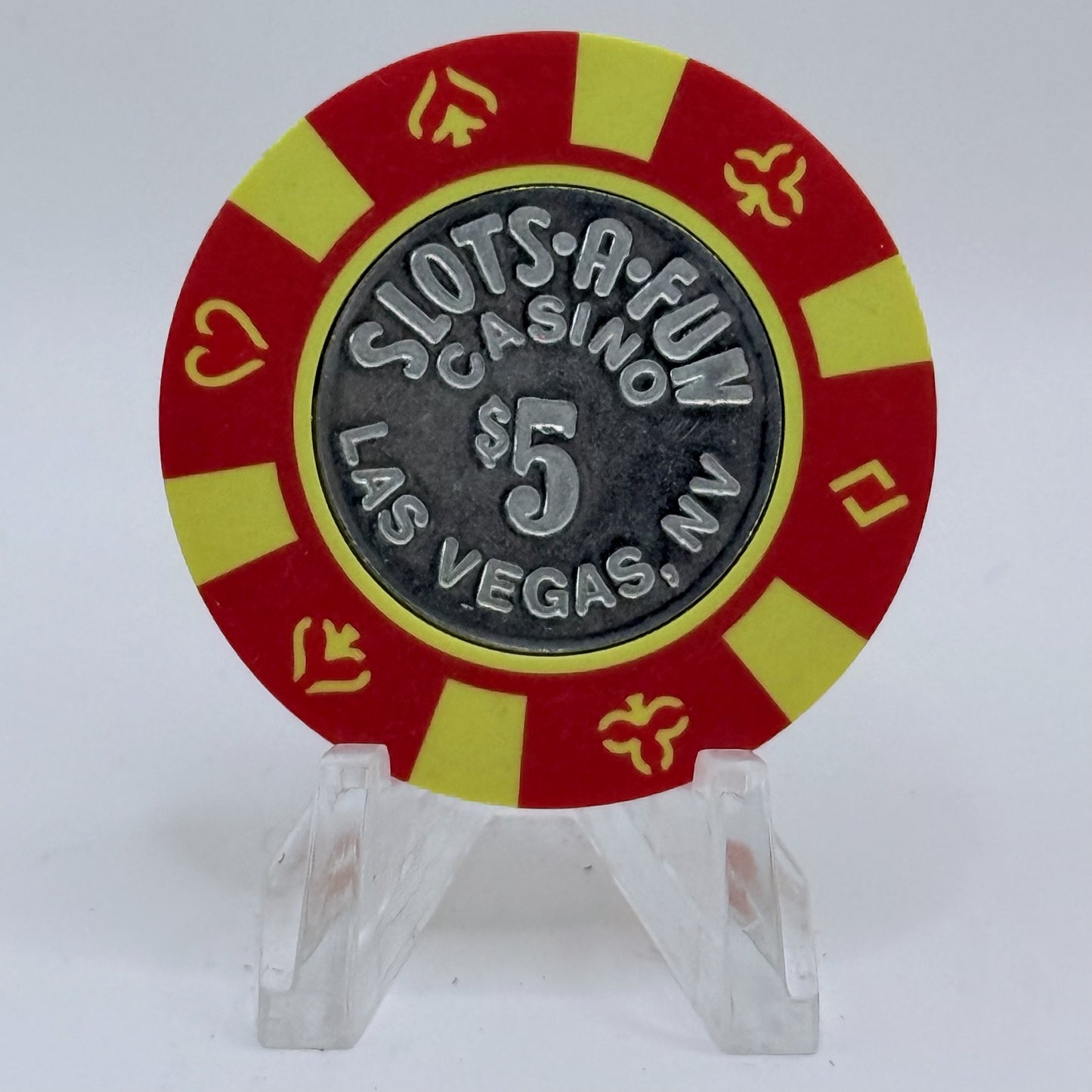 Slots-A-Fun Las Vegas Nevada 1995 $5 Casino Chip N0210