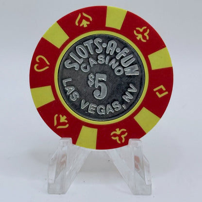Slots-A-Fun Las Vegas Nevada 1995 $5 Casino Chip N0210