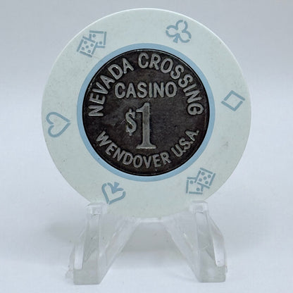Nevada Crossing Wendover Nevada 1982 $1 Casino Chip N0898