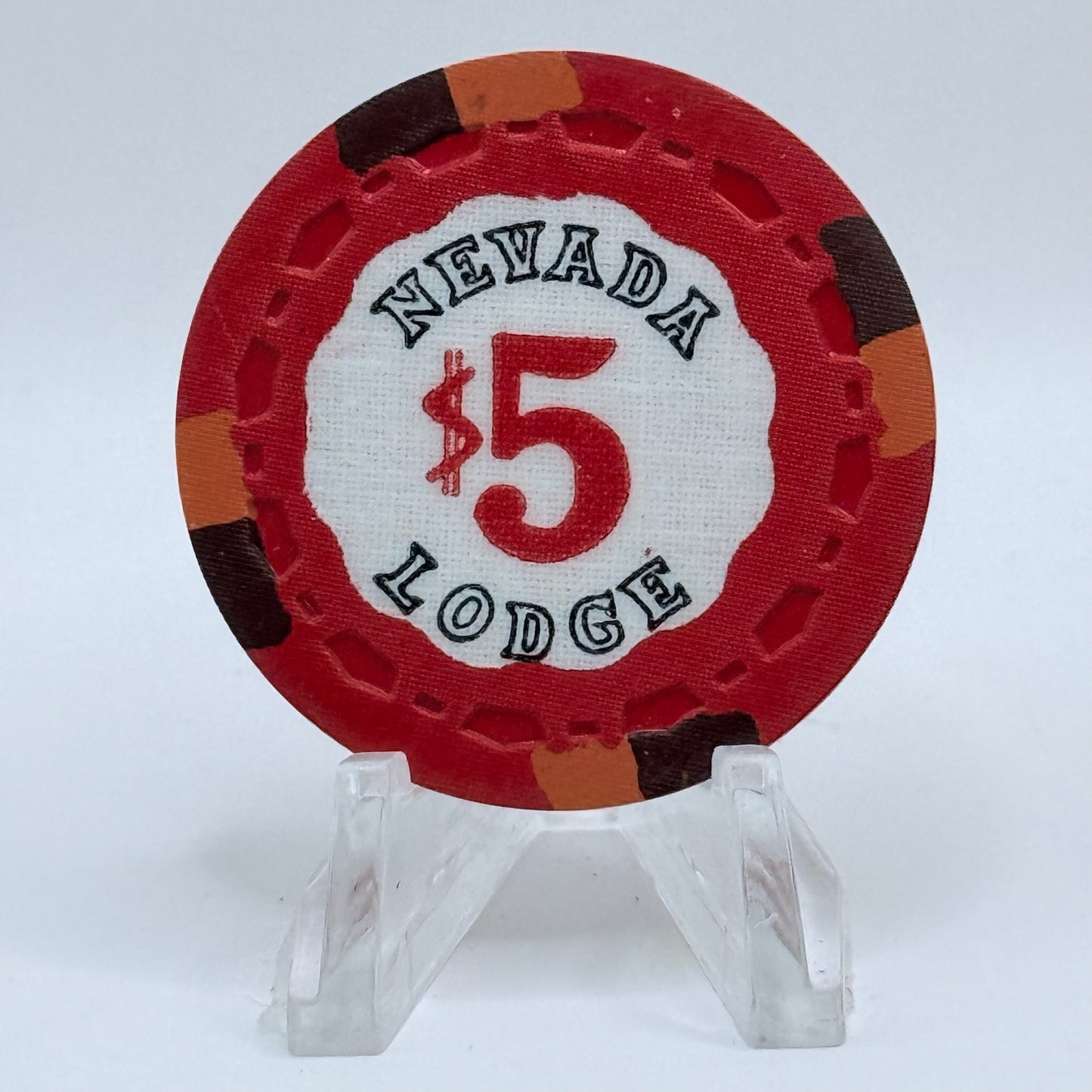 Nevada Lodge Crystal Bay Nevada 1963 $5 Casino Chip