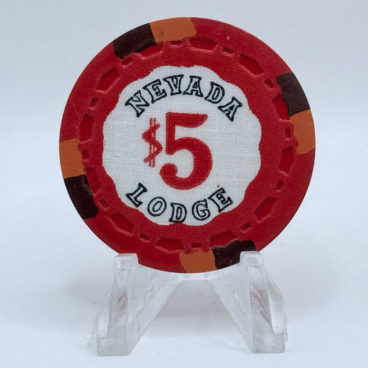 Nevada Lodge Crystal Bay Nevada 1963 $5 Casino Chip