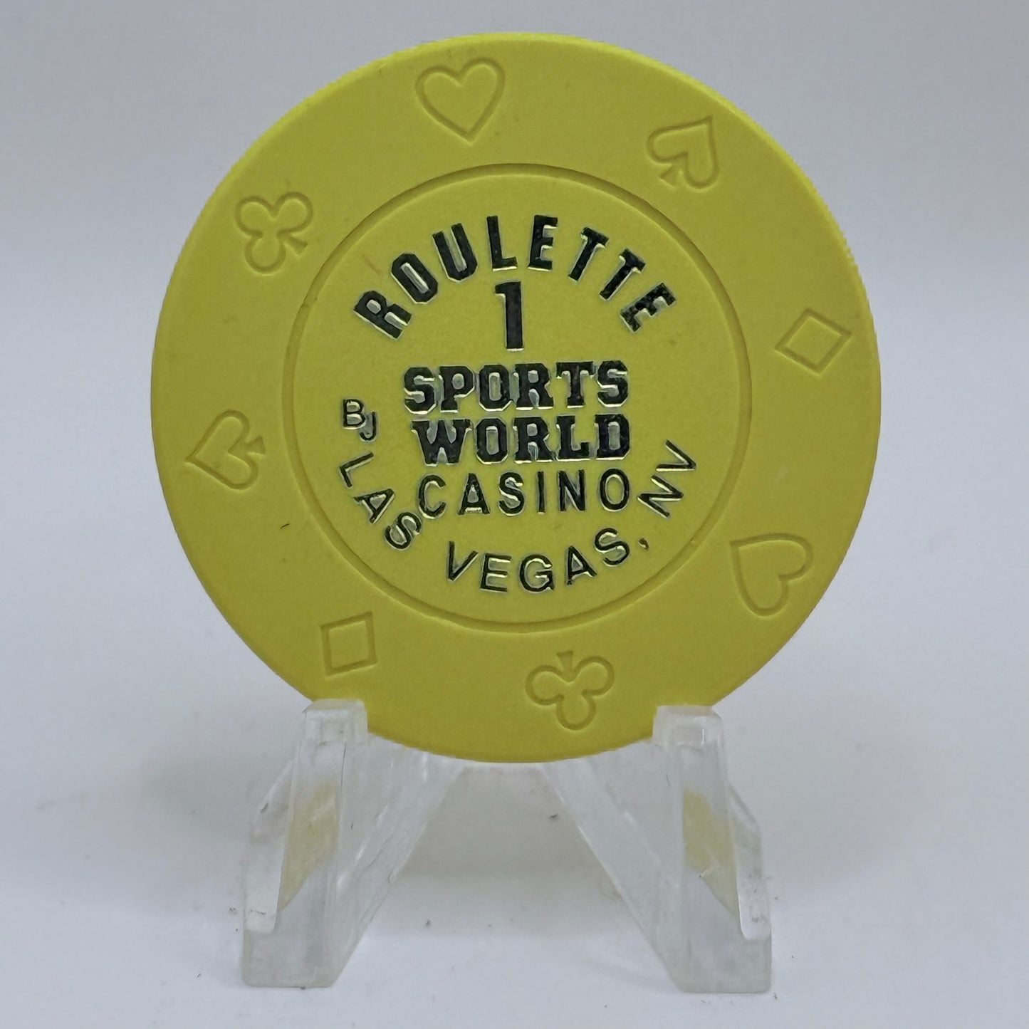 Sports World Casino Las Vegas Nevada 1998 Series 1 Roulette Casino Chip V5634