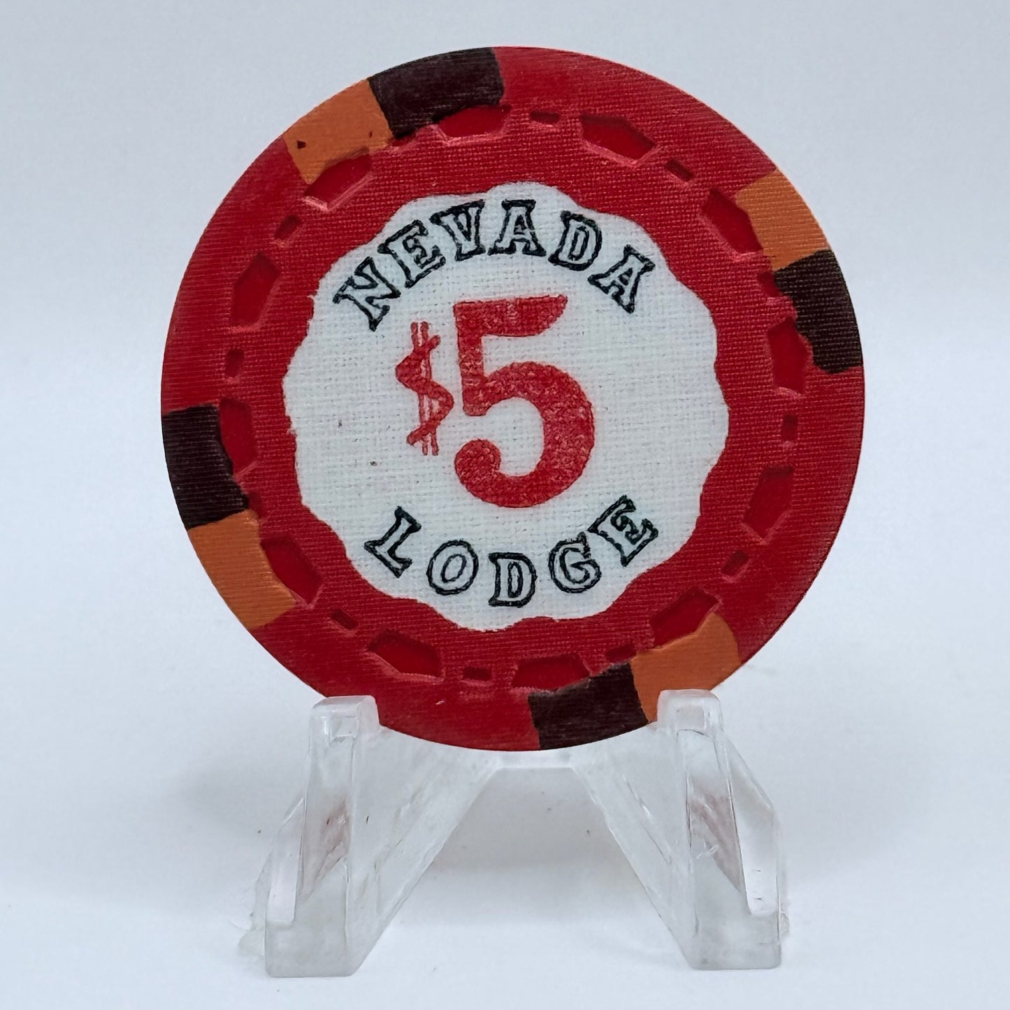 Nevada Lodge Crystal Bay Nevada 1963 $5 Casino Chip